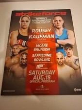STRIKEFORCE - Rousey Vs Kaufmann Programa Oficial de Eventos MMA UFC WEC Jacare Tate comprar usado  Enviando para Brazil