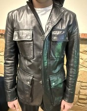 Giubbotto pelle belstaff usato  Villarosa
