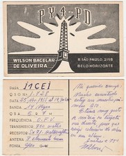RADIOAMATORE - RADIO CARD - RADIO AMATEUR - BELO HORIZONTE - BRASIL -29137- comprar usado  Enviando para Brazil