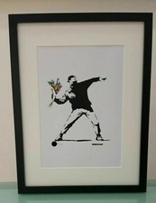 Banksy flower thrower usato  Ercolano