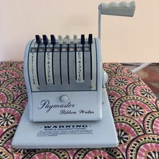 Usado, Paymaster Ribbon Writer Series 8000 impressora de cheques com chave - TESTADO funciona bem comprar usado  Enviando para Brazil