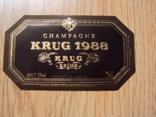 Etiquette champagne krug d'occasion  France
