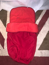 Red mothercare footmuff for sale  HULL