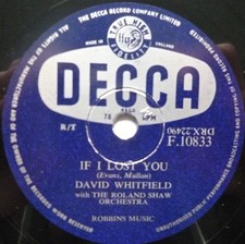 David whitfield lost for sale  HEBDEN BRIDGE