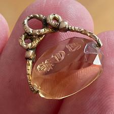 Antigo relógio de bolso giratório de ouro 9 quilates e citrino (C154) comprar usado  Enviando para Brazil