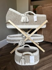 Crochet moses basket for sale  MINEHEAD
