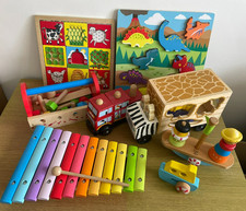 Bundle wooden toys for sale  EXETER