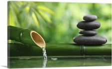 Impressão artística em tela ARTCANVAS fonte de bambu spa vida, usado comprar usado  Enviando para Brazil