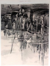 Caique de barcos do porto marítimo mesquita de Istambul ~ Impressão artística da antiga cena da cidade de Constantinopla comprar usado  Enviando para Brazil