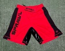 Pantalones Cortos SPRAWL MMA Boxeo Jiu Jitsu Rojo y Negro - Para Hombre Talla 34 segunda mano  Embacar hacia Argentina