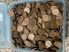 Lote de moedas de 1 lb de libra, 16 oz centavo de trigo não pesquisado Lincoln Penny Estate 1909-1958 comprar usado  Enviando para Brazil