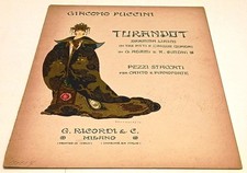 Spartito turandot pianoforte usato  Parma