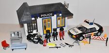 Playmobil 5013 Delegacia de Polícia Carro de Patrulha Motocicleta Completa Usada 4264 3085 3159 comprar usado  Enviando para Brazil