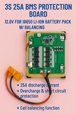 Placa de proteção 3S 25A BMS 12.6V para bateria de íon de lítio 18650 com balanceamento comprar usado  Enviando para Brazil