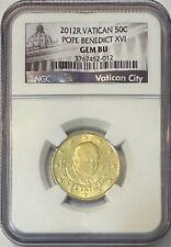 2012r vatican 50c for sale  Barre