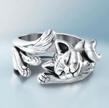Ring fingerring katze gebraucht kaufen  Volkach