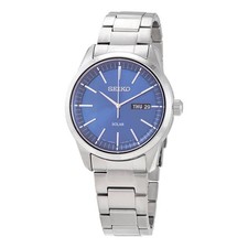 Usado, Relógio masculino Seiko solar mostrador azul aço inoxidável SNE525P1 comprar usado Usado, Relógio masculino Seiko solar mostrador azul aço inoxidável SNE525P1 comprar usado  Enviando para Brazil