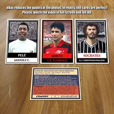 Lendas do futebol brasileiro 100 cartas com Pelé Garrincha Zico Sócrates +, usado comprar usado  Brasil 