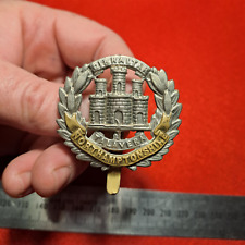 Distintivo de boné Northamptonshire Regiment da Primeira Guerra Mundial controle deslizante longo 100% genuíno comprar usado  Enviando para Brazil