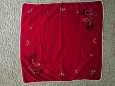 Vtg red embroidered for sale  Aurora