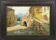 Dipinto olio compensato usato  Roma
