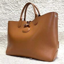 Bolsa tote Longchamp Rozo reversível couro marrom tamanho A4 grande – limpa comprar usado  Enviando para Brazil