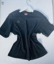 Black embellished shirt for sale  LEICESTER