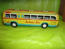 Usado, ÔNIBUS ESCOLAR ORIGINAL VINTAGE DAITO FEITO NO JAPÃO FRICÇÃO DE ESTANHO! MY#12 comprar usado  Enviando para Brazil