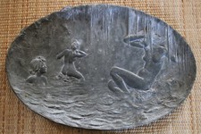 Plat etain signé d'occasion  Combrée