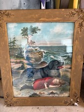 Large antique framed for sale  Bear