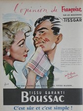 Publicité 1955 tissgar d'occasion  Compiègne