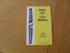 Triumph standard price for sale  FAREHAM