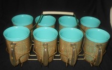 Vintage turquoise raffia for sale  Arlington