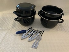 Mussel pots black for sale  WALSALL