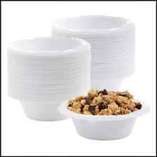 White plastic bowls for sale  LEICESTER