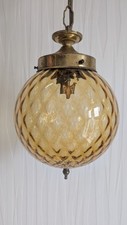 Amber glass globe for sale  UK