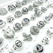 Atacado 50 peças anéis masculinos de caveira esqueleto animais estilos mistos joias da moda feminina, usado comprar usado  Enviando para Brazil