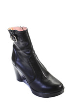 Botas de tornozelo femininas Robert Clergerie detalhe de fivela salto cunha preto tamanho 9 comprar usado  Enviando para Brazil