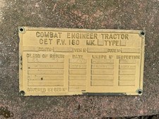 British army plate for sale  SHEFFIELD