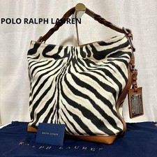 Bolsa de ombro Ralph Lauren de couro lona padrão zebra usada comprar usado  Enviando para Brazil