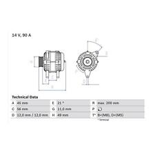 Cashback bosch alternator for sale  BIRMINGHAM