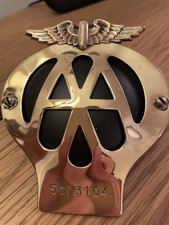 Badge vintage brass for sale  NORWICH