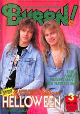 Usado, Burrn! Magazine Issue #3 March 1991 Helloween Cover Heavy Metal Japan comprar usado  Enviando para Brazil