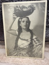 RARO Antigo Autógrafo Assinado Carmen Castillo Atriz Latina Cantora Inscrita 1932, usado comprar usado  Enviando para Brazil