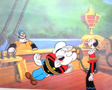 1980's POPEYE HANNA-BARBERA ORYGINALNA PRODUKCJA CEL marynarz walczący Brutus na sprzedaż  Wysyłka do Poland