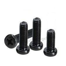 Parafuso de parafuso de aço carbono preto cruzado cabeça de panela redonda máquina M1-M6 comprar usado  Enviando para Brazil
