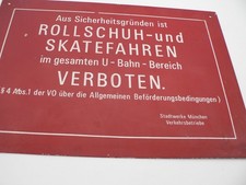 Altes blechschild stadtwerke gebraucht kaufen  Lauenburg/ Elbe