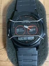 Casio AQW-5 QZ relógio redondo analógico digital masculino 1984 usado, bateria substituída comprar usado  Enviando para Brazil