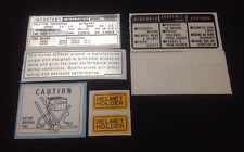  CONJUNTO DE DECALQUES CB400 FOUR "WARNING&SERVICE" 400 FOUR 400F 400/4 comprar usado  Enviando para Brazil