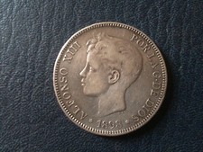 Pesetas alfonso .1898 d'occasion  Perpignan-